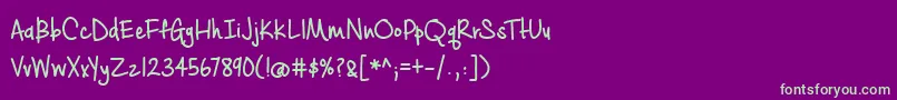 fuente BmdCashewAppleAleBold – Fuentes Verdes Sobre Fondo Morado