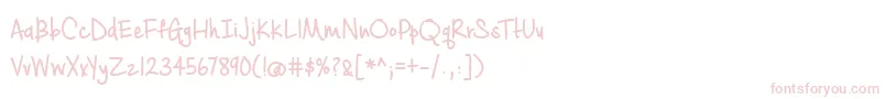 BmdCashewAppleAleBold-Schriftart – Rosa Schriften auf weißem Hintergrund