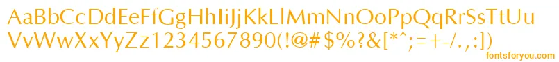 OptaneRegular-Schriftart – Orangefarbene Schriften