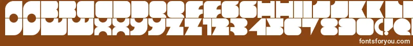 Bulat Font – White Fonts on Brown Background