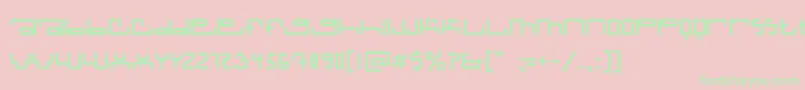 Cardholderc Font – Green Fonts on Pink Background