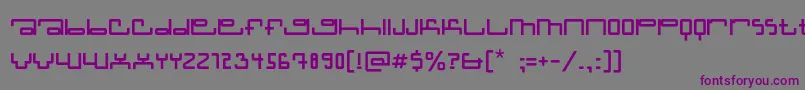 Шрифт Cardholderc – фиолетовые шрифты на сером фоне
