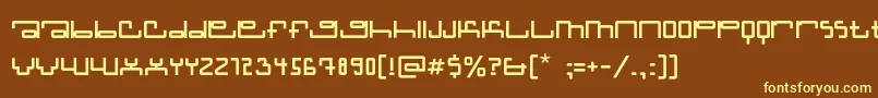 Шрифт Cardholderc – жёлтые шрифты на коричневом фоне
