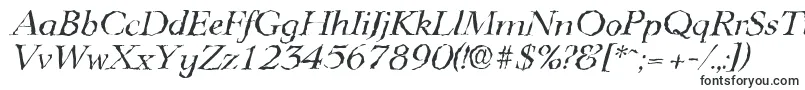 Шрифт LingwoodrandomItalic – эродированные шрифты
