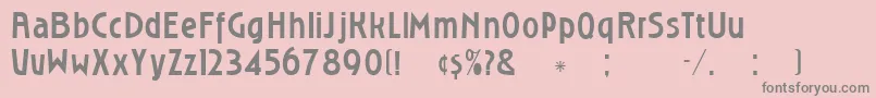 Police Roslyngothic – polices grises sur fond rose