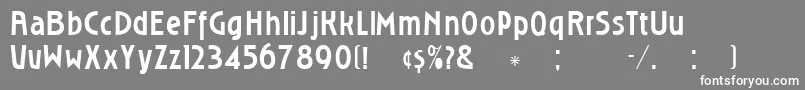 Roslyngothic Font – White Fonts on Gray Background