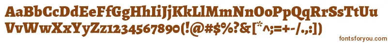 AlegreyaBlack Font – Brown Fonts on White Background