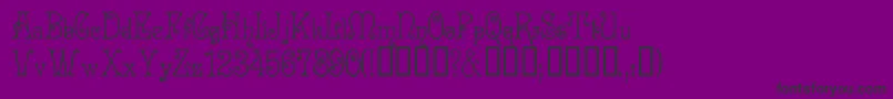 Acadianc Font – Black Fonts on Purple Background