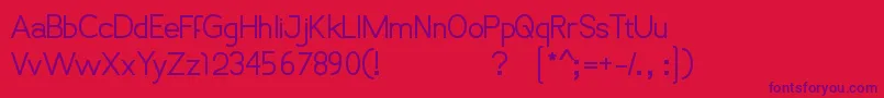 fuente VanloseSimpletype – Fuentes Moradas Sobre Fondo Rojo