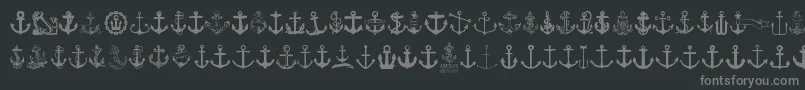 Saiba mais sobre a fonte Anchor Fonte Anchor – fontes cinzas em um fundo preto