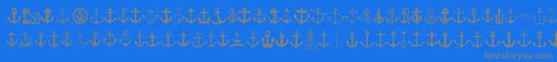 En savoir plus sur la police Anchor Police Anchor – polices grises sur fond bleu