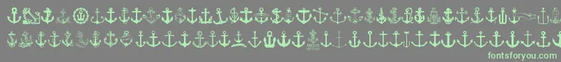 More about Anchor Font Anchor Font – Green Fonts on Gray Background