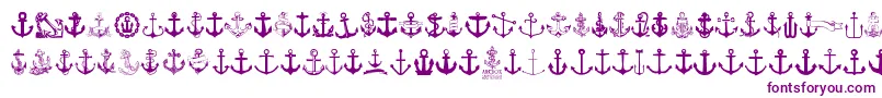 Anchor-Schriftart – Violette Schriften