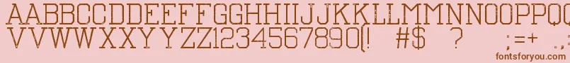 TheNest Font – Brown Fonts on Pink Background