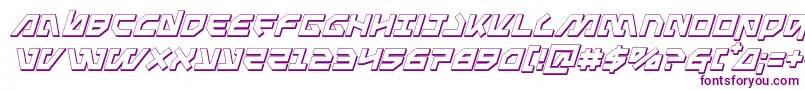 Metalstorm3Dital-Schriftart – Violette Schriften