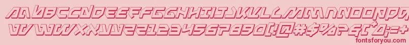 Metalstorm3Dital Font – Red Fonts on Pink Background