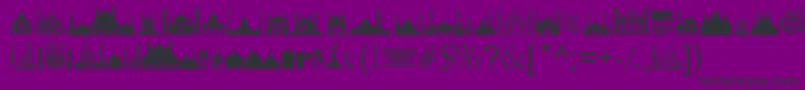 MasjidAlImran Font – Black Fonts on Purple Background