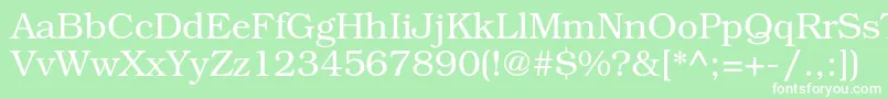 BookmanstdLight Font – White Fonts on Green Background