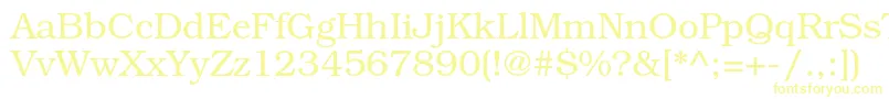 BookmanstdLight-Schriftart – Gelbe Schriften