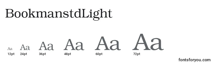 BookmanstdLight Font Sizes