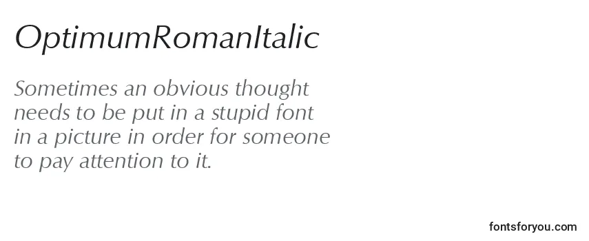 OptimumRomanItalic Font