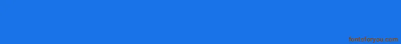 Fonte InflexMtBold – fontes marrons em um fundo azul