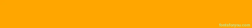 フォントInflexMtBold – オレンジの背景に緑のフォント