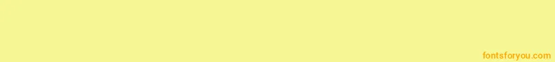 InflexMtBold-fontti – oranssit fontit keltaisella taustalla