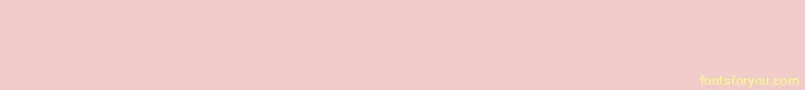 Czcionka InflexMtBold – żółte czcionki na różowym tle