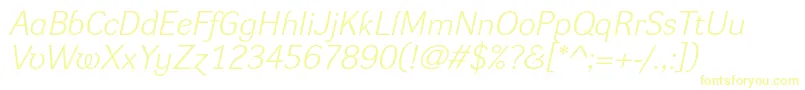 DynagroteskleItalic Font – Yellow Fonts