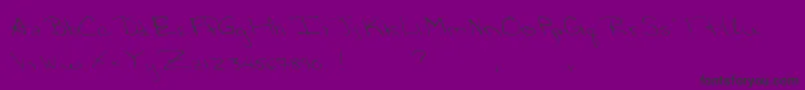 フォントVictoriasSecre – 紫の背景に黒い文字