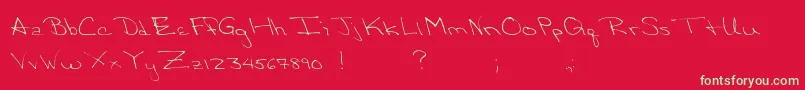 VictoriasSecre Font – Green Fonts on Red Background