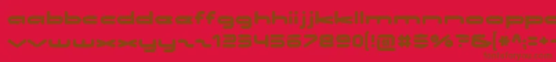 Noclocks Font – Brown Fonts on Red Background
