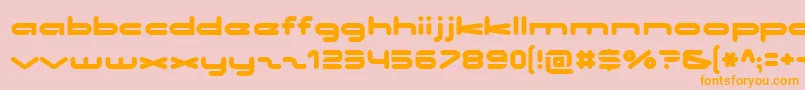Noclocks Font – Orange Fonts on Pink Background