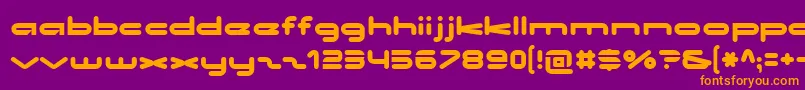 Noclocks Font – Orange Fonts on Purple Background