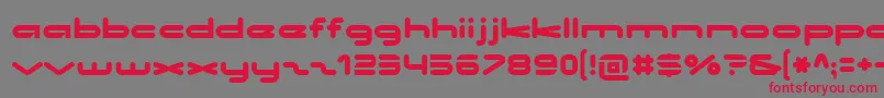 フォントNoclocks – 赤い文字の灰色の背景