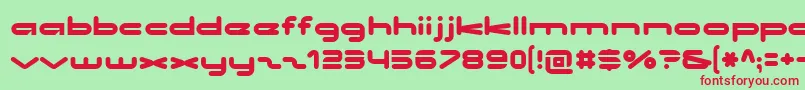 Noclocks Font – Red Fonts on Green Background