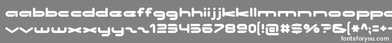 フォントNoclocks – 灰色の背景に白い文字