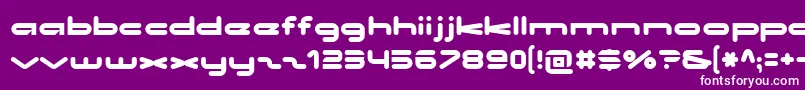 Noclocks Font – White Fonts on Purple Background