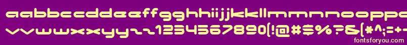 Noclocks Font – Yellow Fonts on Purple Background