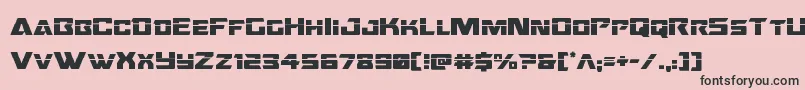 Oceanicdriftlaser Font – Black Fonts on Pink Background