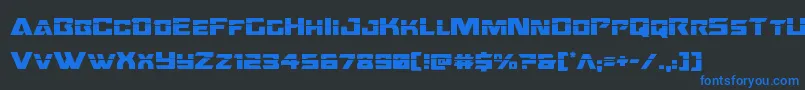 Oceanicdriftlaser Font – Blue Fonts on Black Background