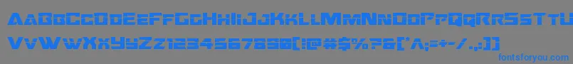 Oceanicdriftlaser Font – Blue Fonts on Gray Background