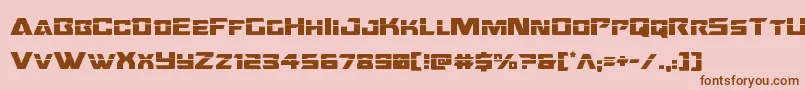 Oceanicdriftlaser Font – Brown Fonts on Pink Background