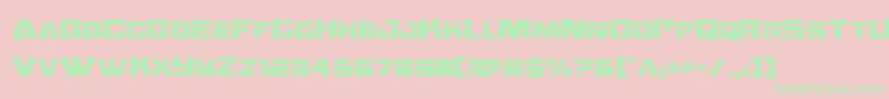 Oceanicdriftlaser Font – Green Fonts on Pink Background