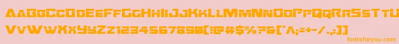 Oceanicdriftlaser Font – Orange Fonts on Pink Background