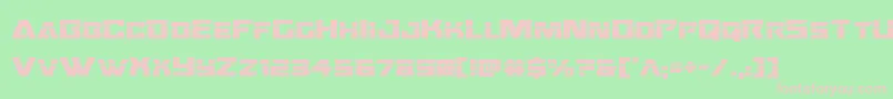 Oceanicdriftlaser Font – Pink Fonts on Green Background