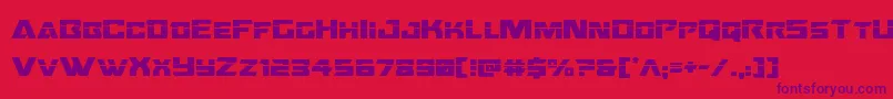 Oceanicdriftlaser Font – Purple Fonts on Red Background