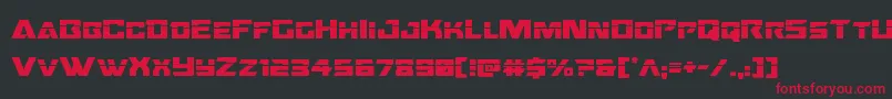 Oceanicdriftlaser Font – Red Fonts on Black Background