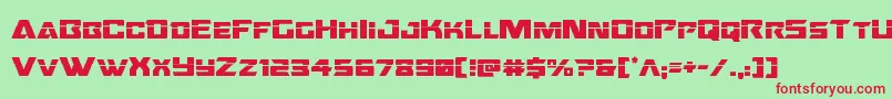 Oceanicdriftlaser Font – Red Fonts on Green Background